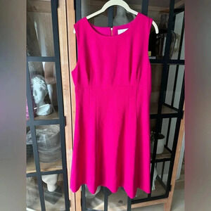 Kate Spade Dress barbie pink sleeveless sheath Sicily A-Line business plus size